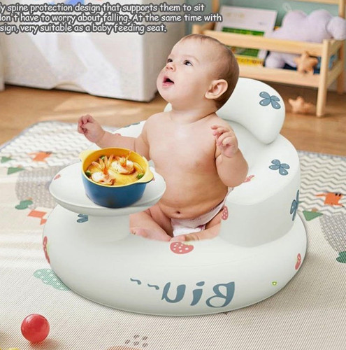 Inflatable baby seat - baby, tray