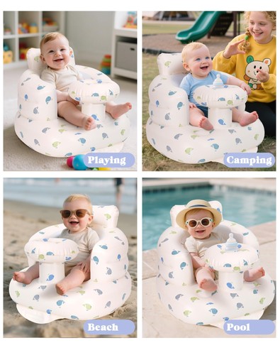 Inflatable baby seat with tray - inflatable,